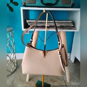 VERSACE Virtus Hobo Handbag/Crossbody w/Branded Dust Bag, NWOT
